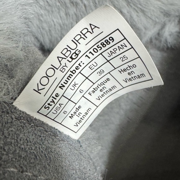 Koolaburra By Ugg Tynlee Waterproof Faux Fur Trim Boots Gray Suede Women 8 - Picture 8 of 13